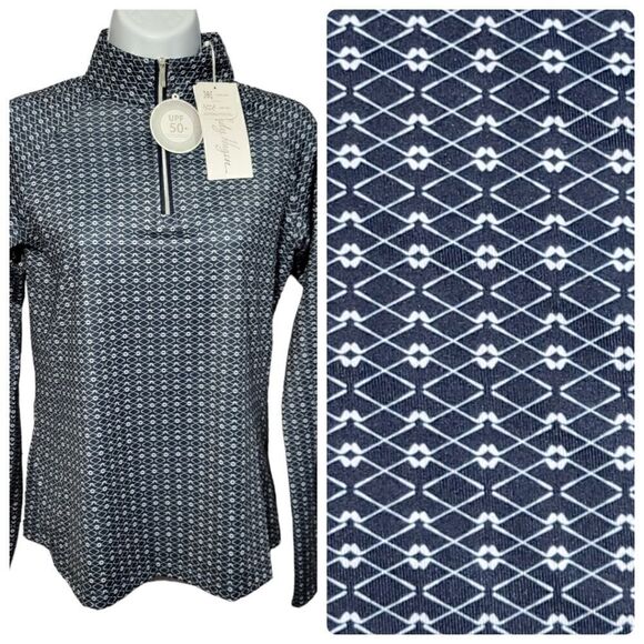 Lady Hagen Golf Pullover 1/4 Zip Long Sleeve Shirt Women Size XS UPF 50 Blue NEW - Picture 1 of 15